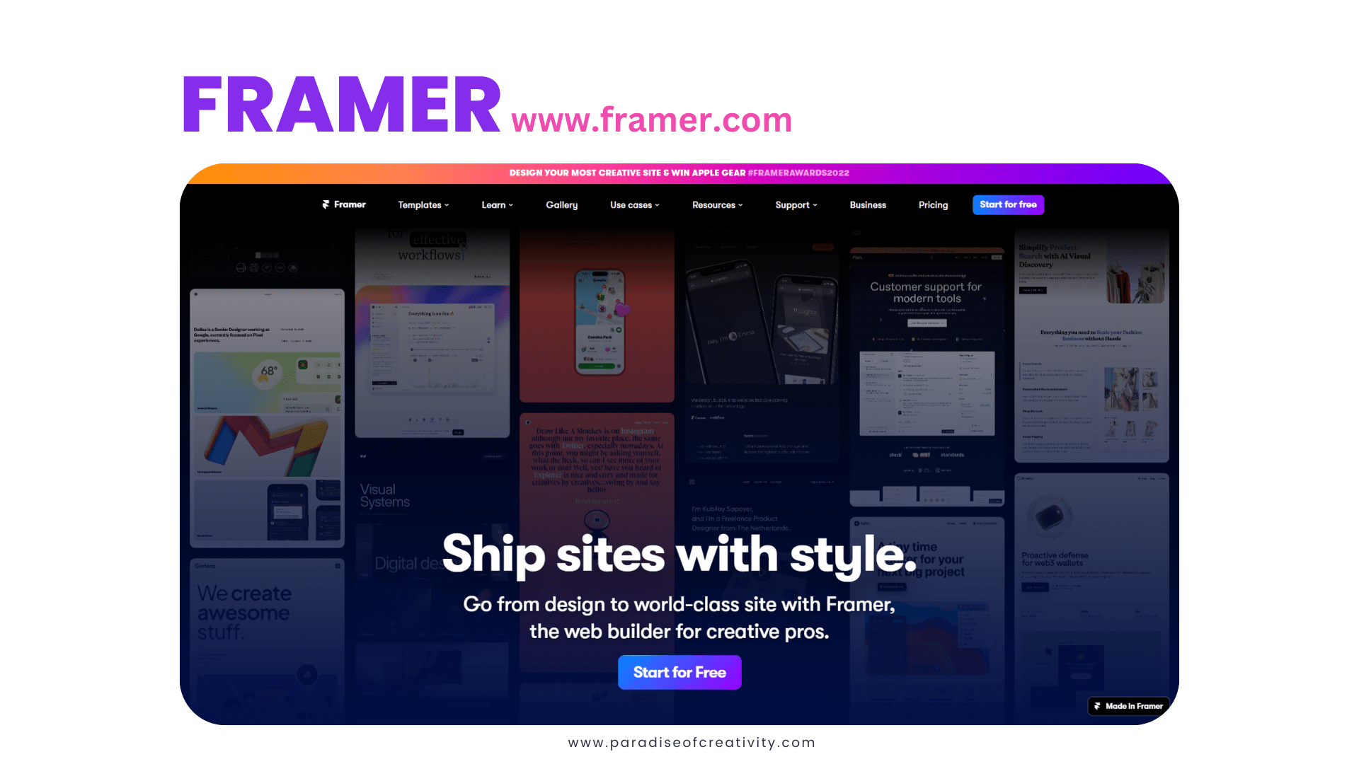 With Framer’s canvas, you can easily create stunning web pages that are interactive and engaging for your audience. The intuitive drag and drop interface makes it easy to add elements like text, links, images, and videos to your web page, and you can customize the design with a wide range of animations and effects.